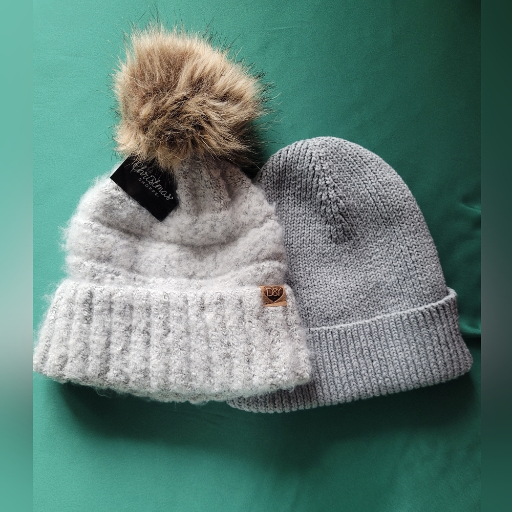 Grey winter hat bundle-2